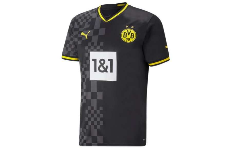 PUMA Dortmund Retro Soccer Jerseys Men's Black