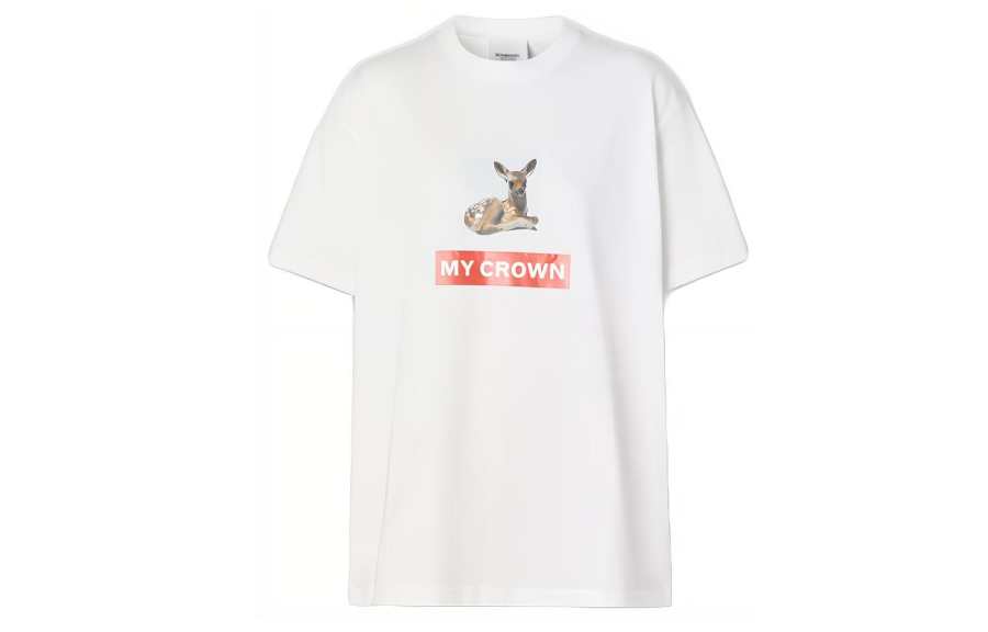 Burberry Women'ss Montage Print T shirt White