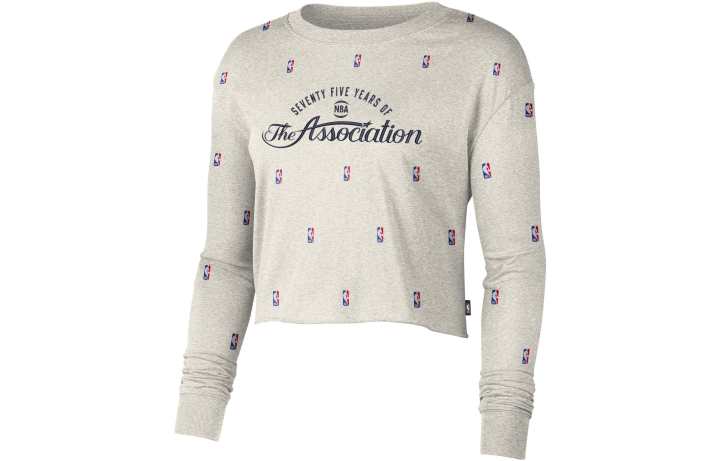 Nike Nike NBA Crop Tops Women's Gray Crew Neck Moderate