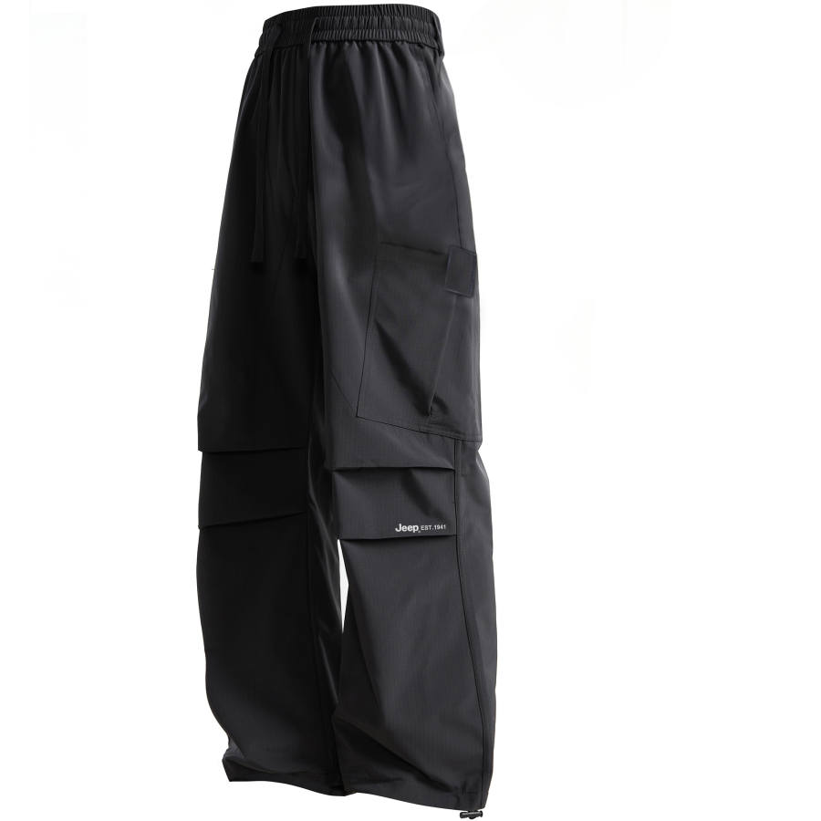 Jeep Casual Pants Unisex Thickened And Fleece Lined Cargo Pants