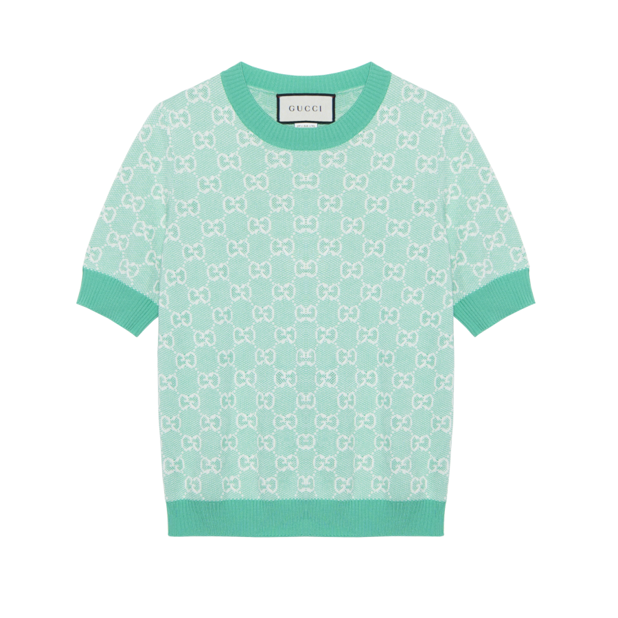 GUCCI Women's Wool T-shirt Green