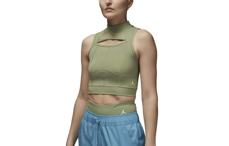 Jordan Jordan Tank Tops Women's Oil Green Straight Fit