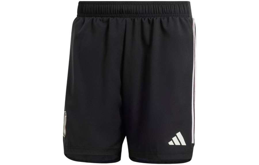 Adidas Adidas Soccer Bottoms Men's Black Moderate Straight Fit Pants