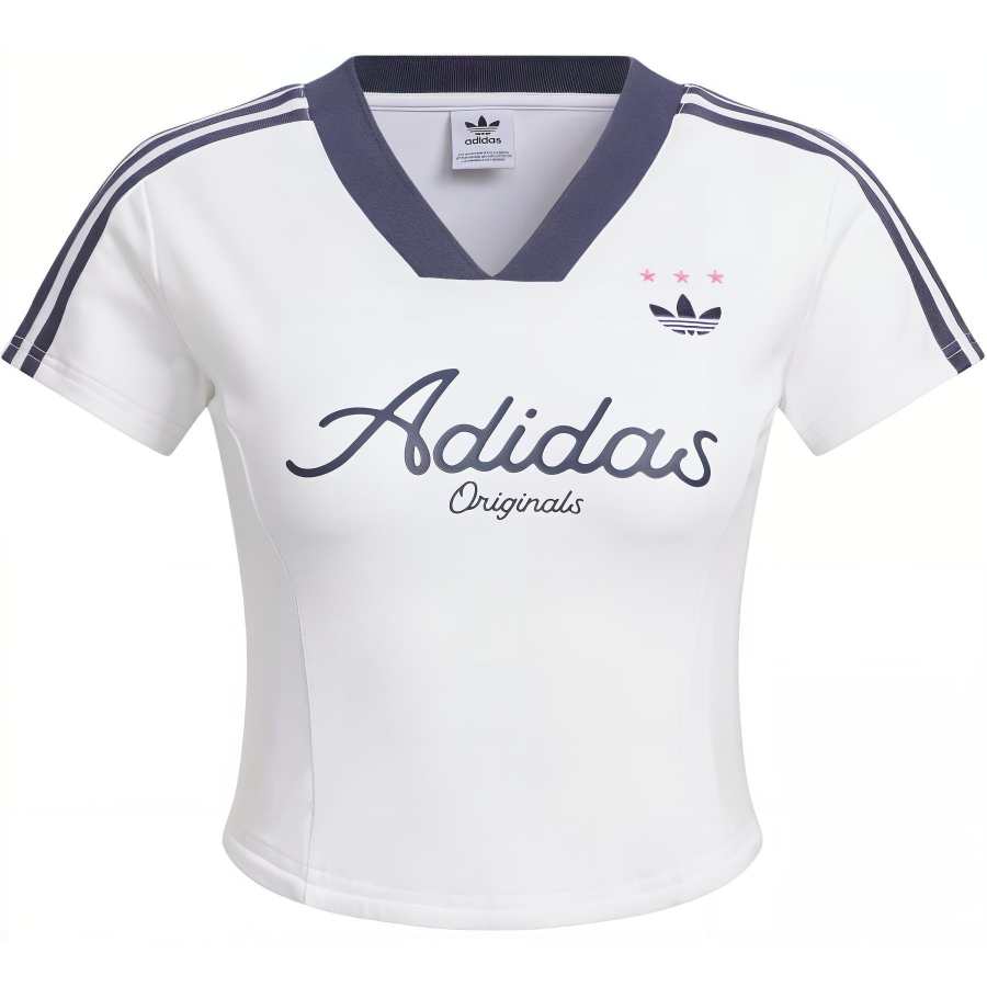 adidas originals Women'ss Crop Jersey T-shirt White