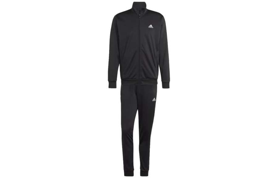 Adidas Adidas Linear Logo Tricot Track Suit Casual Sportswear Men's Black