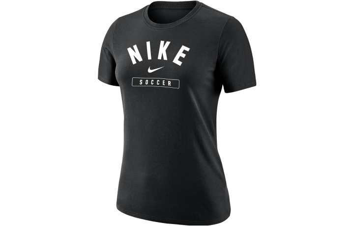 Nike Nike T Shirts Women's Black Crew Neck Moderate Straight Fit