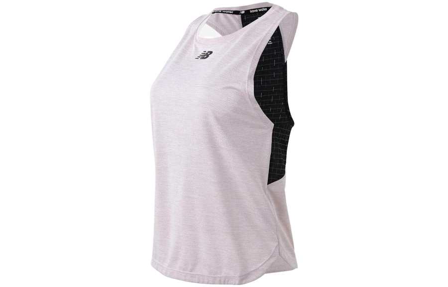New Balance New Balance Tank Tops Women's Gray Crew Neck Moderate Straight Fit