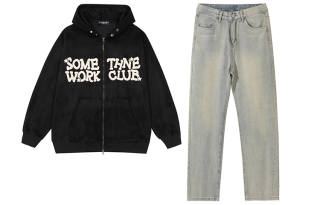 STNW Sweatshirt Sets Unisex Hooded Moderate