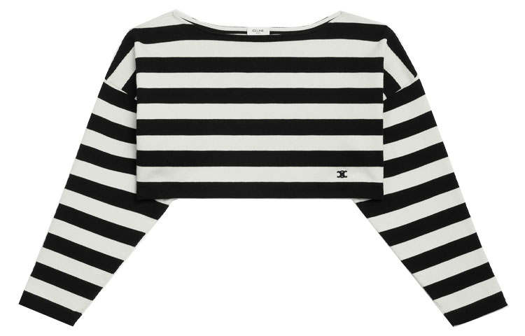 CELINE CELINE Crop Top Women's Black White