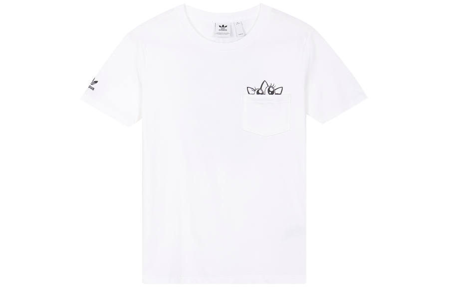 Adidas Originals Set in Sleeve T Shirt Women's White