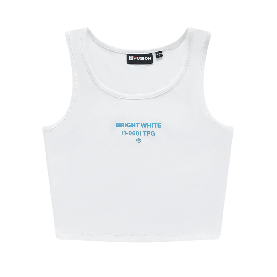 FILA FUSION Tank Tops Women's White Crew Neck Thin Other