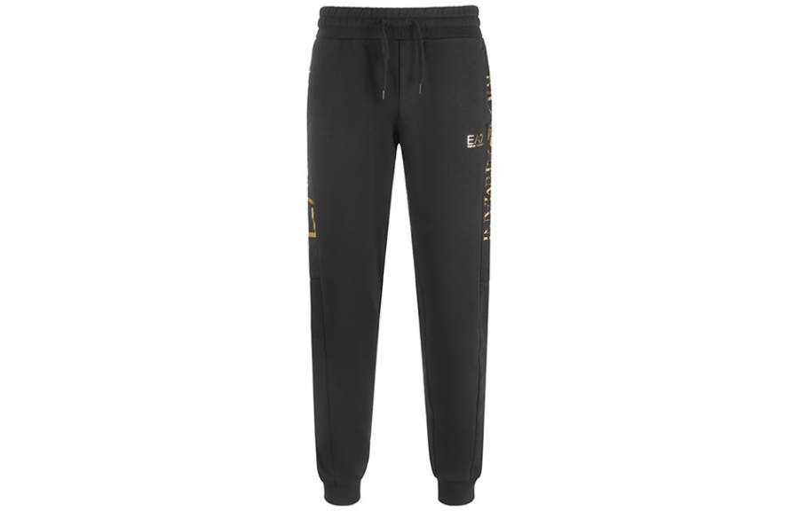 EMPORIO ARMANI EA7 FW23 Casual Pants Men's Black Gold
