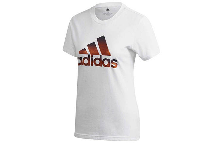 Adidas Adidas T Shirts Women's White Crew Neck Moderate Straight Fit