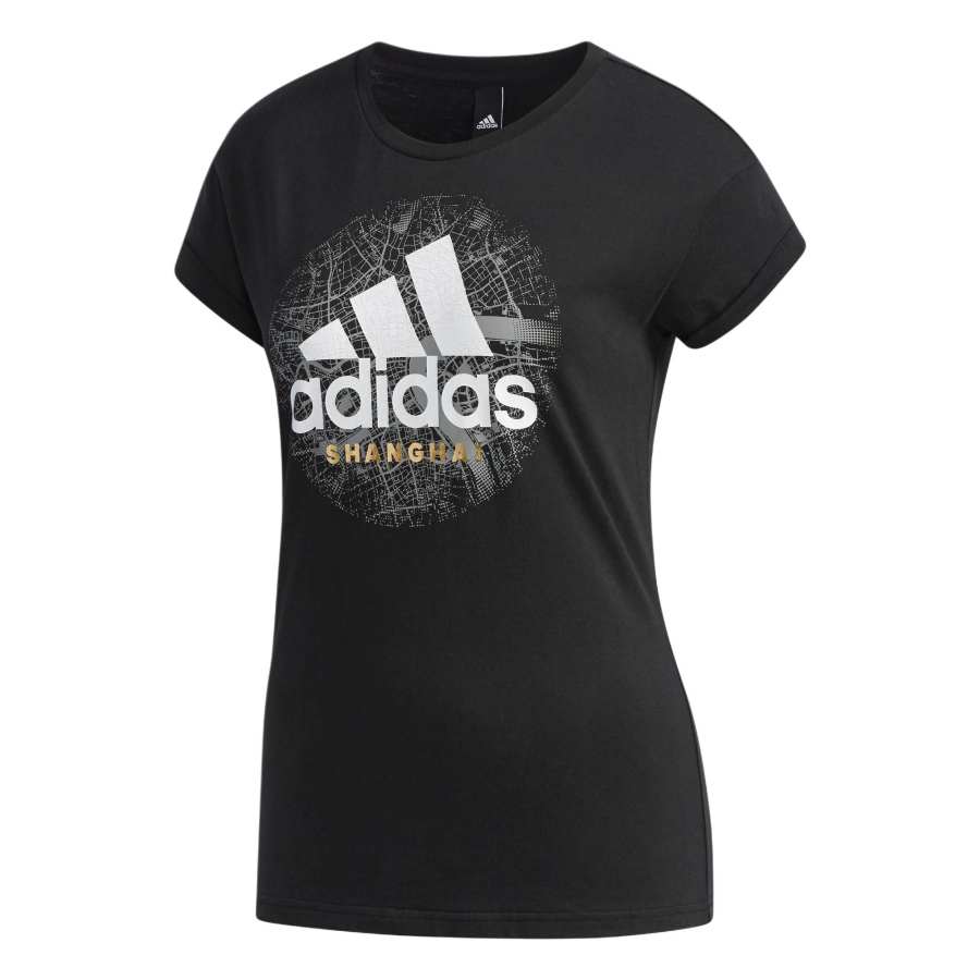 Adidas Adidas T Shirts Women's Black Crew Neck Moderate