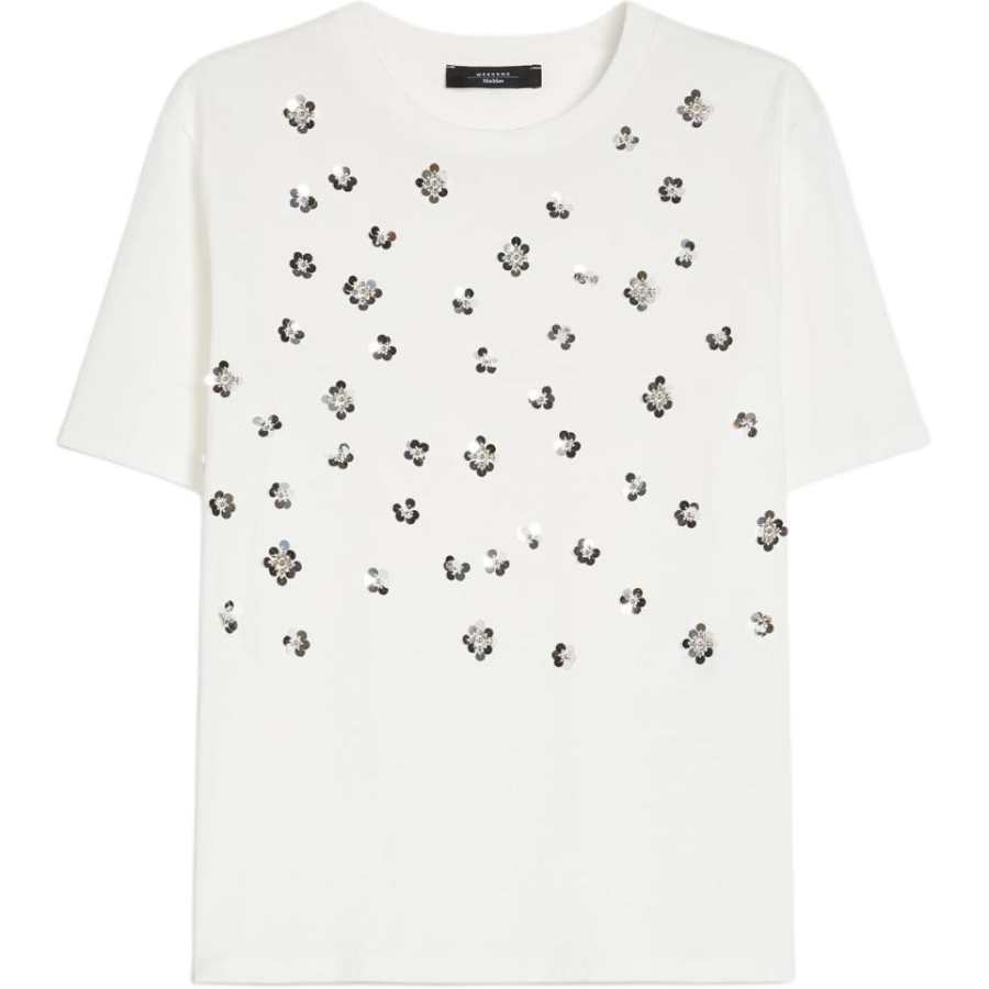 WEEKEND MaxMara Weekend MaxMara Cabina Sequin Embellished Crewneck T-Shirt