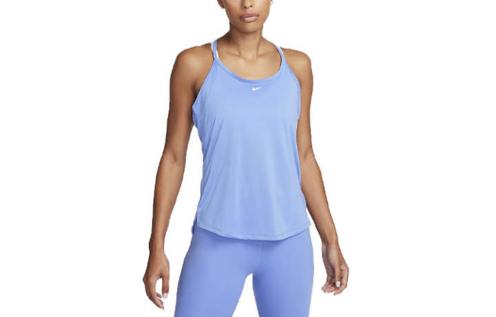 Nike Nike Tank Tops Women's Blue Crew Neck Moderate Straight Fit