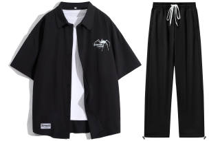 STNW Shirt Matching Sets Men's Lapel Moderate