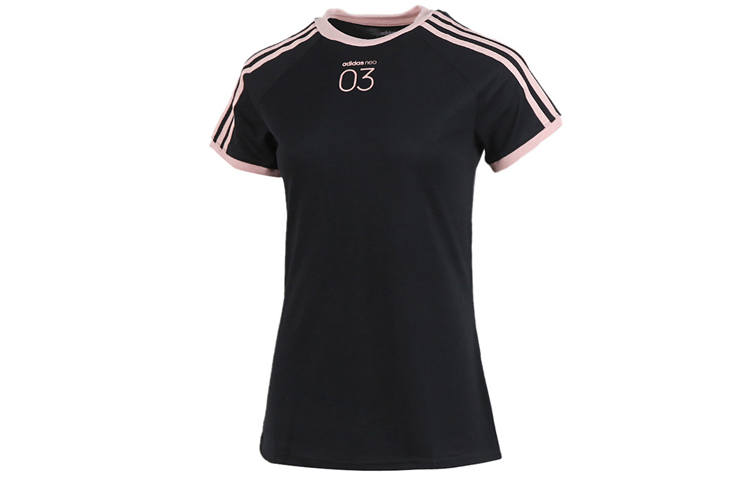 Adidas Neo Raglan Sleeve T Shirt Women's Black