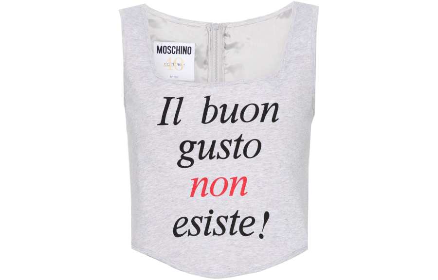 MOSCHINO Tank Top Women's Heather Gray