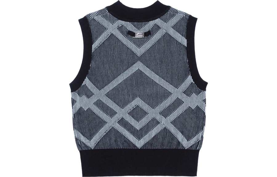 Li-Ning Li Ning Tank Tops Women's Black Jacquard Crew Neck Moderate Other