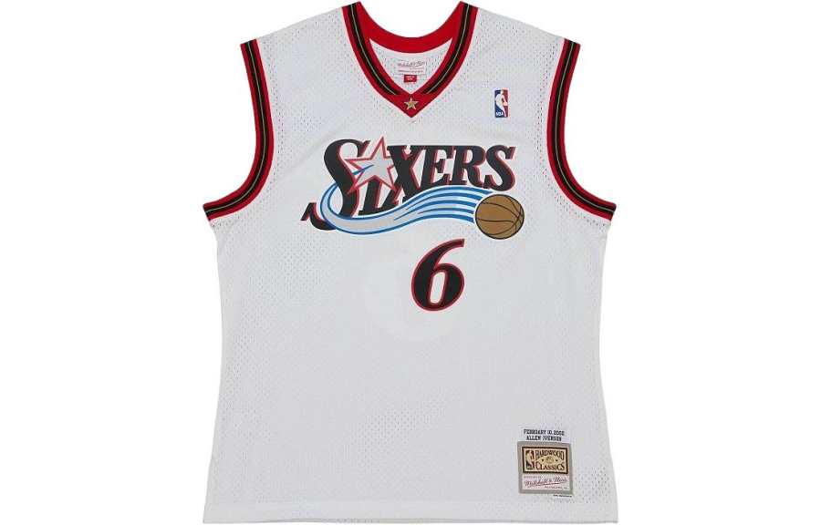 Mitchell Ness Mitchell Ness Basketball Jerseys Unisex White Moderate Other