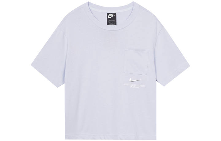 Nike Nike Crop Tops Women's Purple Crew Neck Moderate