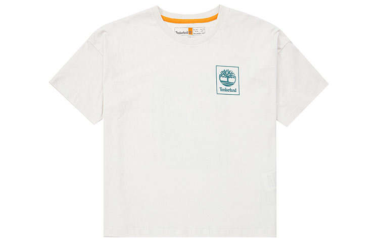 Timberland T Shirts Women's White Crew Neck Moderate