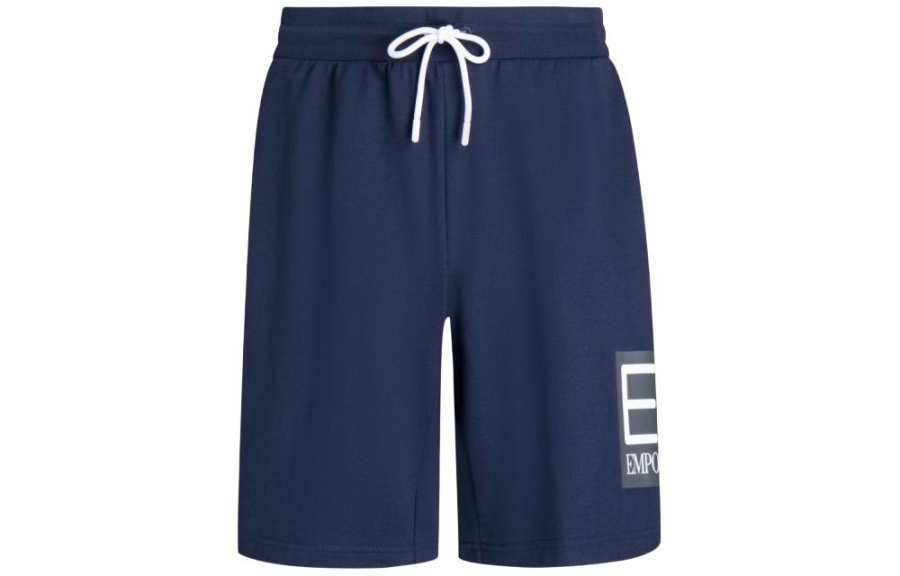 EMPORIO ARMANI EA7 SS24 Casual Shorts Men's Navy Blue