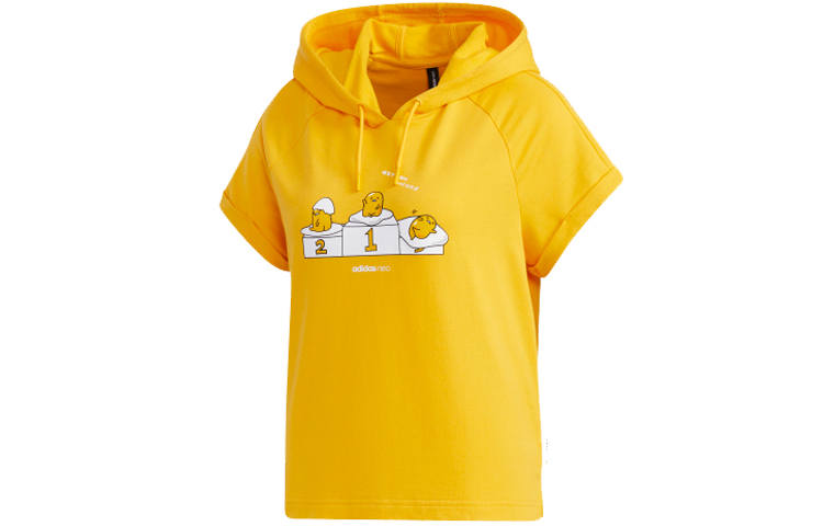 Adidas Neo Set in Sleeve T Shirt Women's Yellow