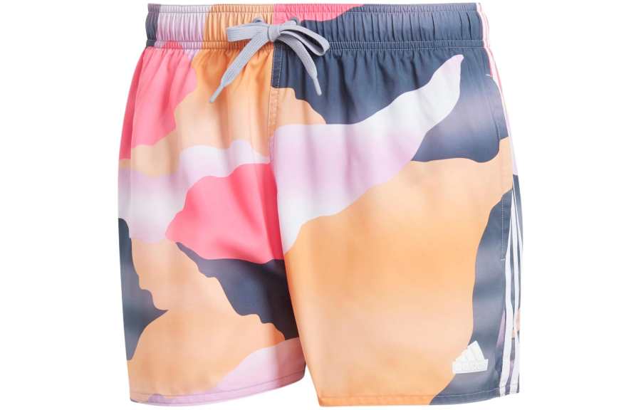 Adidas Adidas City Escape Camo 3 Stripes Cix Swim Shorts Swimming Shorts Men's Silver Purple
