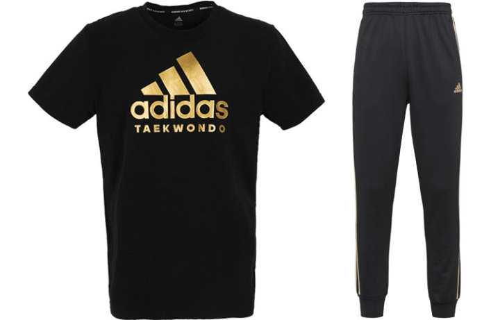 Adidas Adidas Casual Sportswear Men's Black Gold