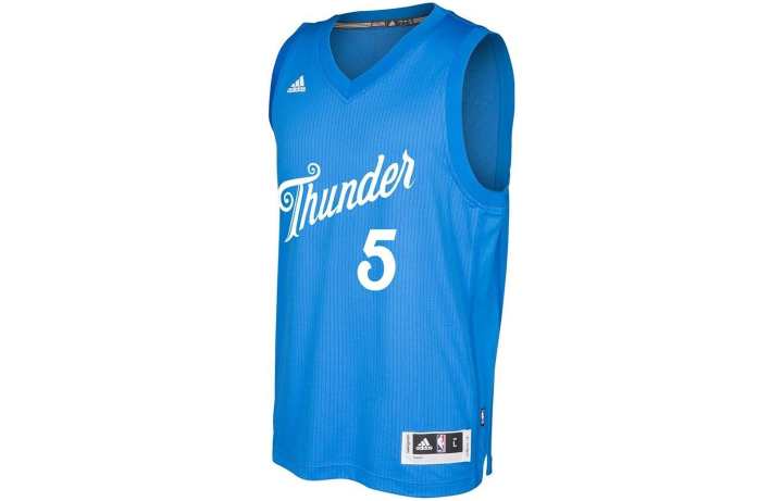 Adidas Adidas Basketball Jerseys Men's Blue Moderate Straight Fit