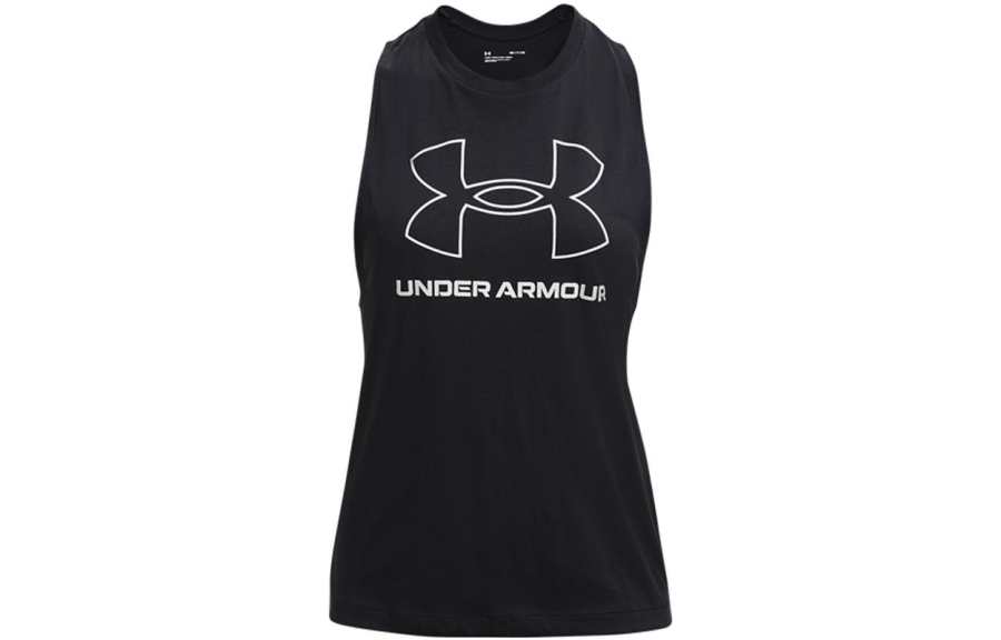 Under Armour Tank Tops Women's Black Straight Fit