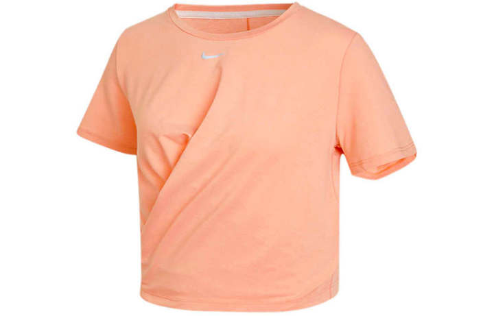 Nike Nike Crop Tops Women's Light Madder Root Brown Crew Neck Moderate