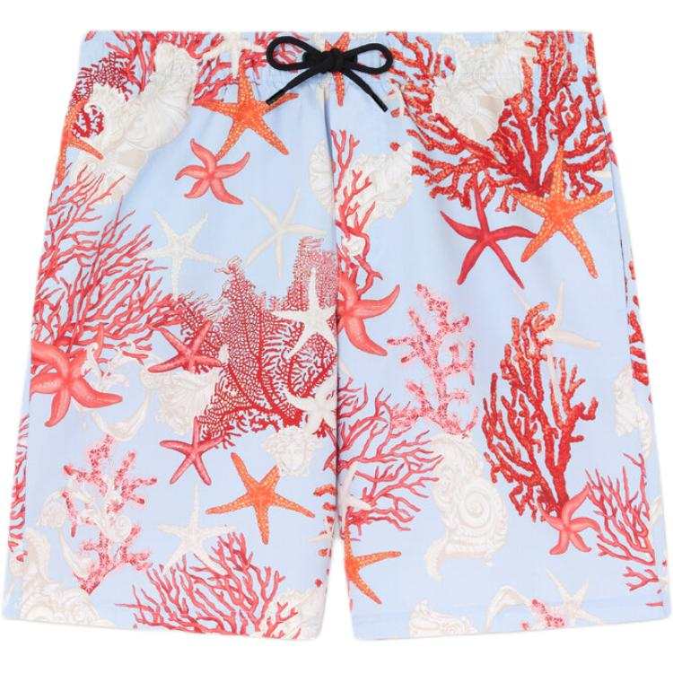 VERSACE La Vacanza Holiday Collection SS24 Beach Shorts Men's Blue