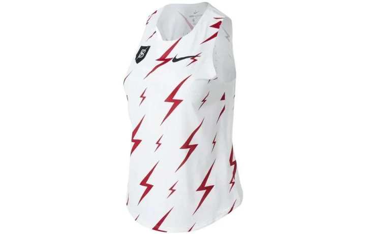 Nike Nike Tank Tops Women's White Crew Neck Moderate Straight Fit