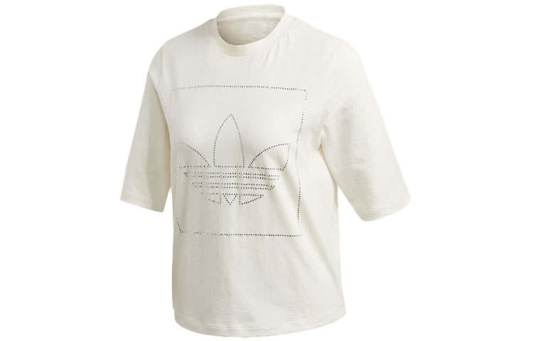 Adidas Originals Set in Sleeve T Shirt Women's White