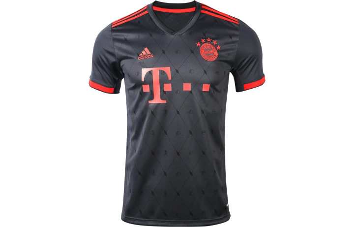 Adidas Adidas Bayern Munich Black Soccer Jersey Men's Night Sky Gray