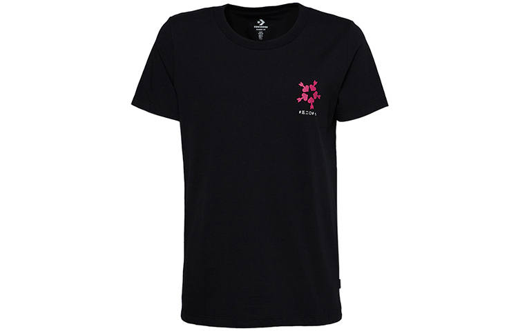 Converse Converse Drop Shoulder Sleeve T Shirt Women's Black