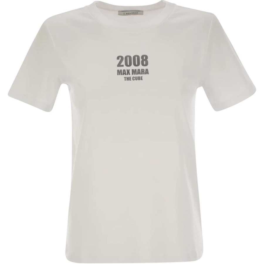 MaxMara 'S Max Mara Quieto Logo Printed Crewneck T Shirt