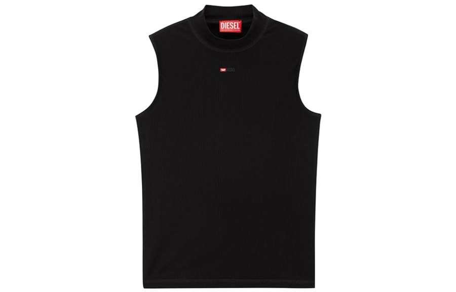 DIESEL DIESEL Mock Neck Ribbed Tank Top