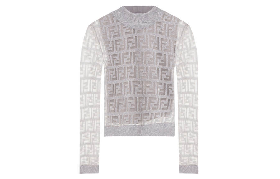 FENDI FW21 Sweater Women's Silver