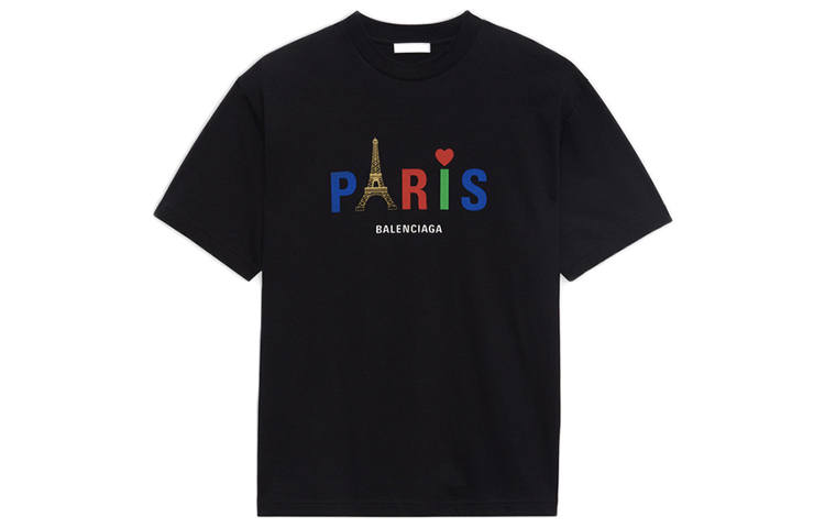Balenciaga T Shirt Women's Black Regular Fit