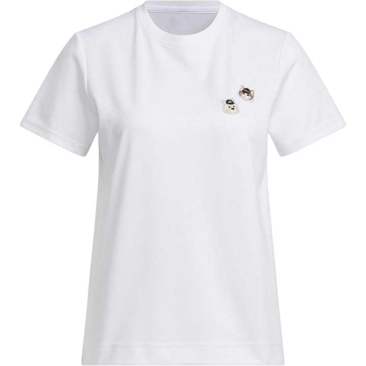 Adidas Adidas T Shirts Women's White Crew Neck Moderate Straight Fit
