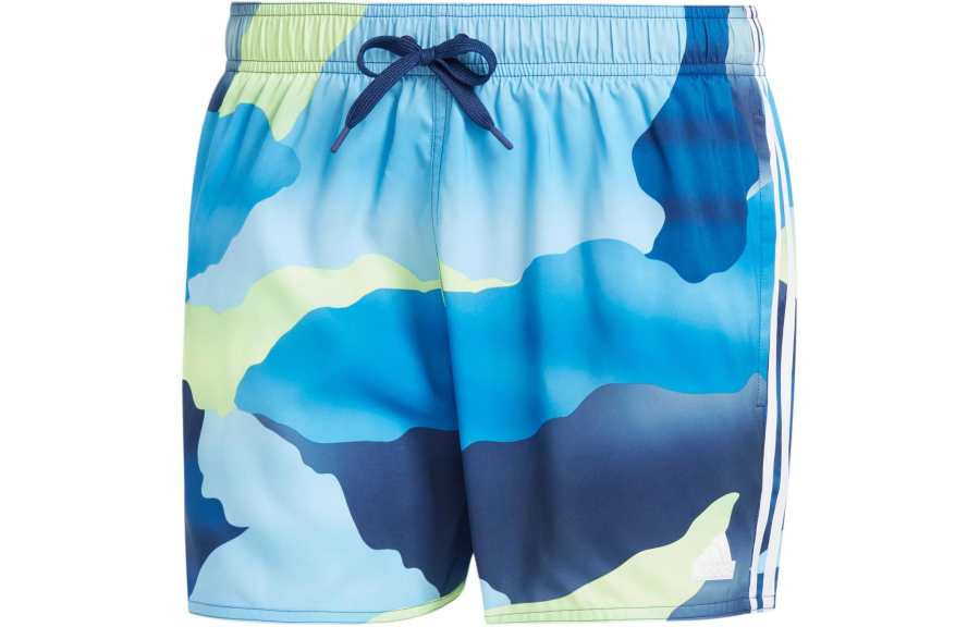 Adidas Adidas City Escape Camo 3 Stripes Cix Swim Shorts Swimming Shorts Men's Blue