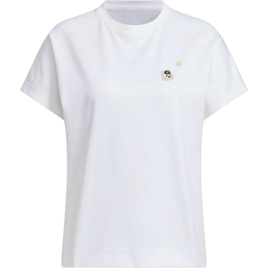 Adidas Adidas T Shirts Women's White Crew Neck Moderate Straight Fit