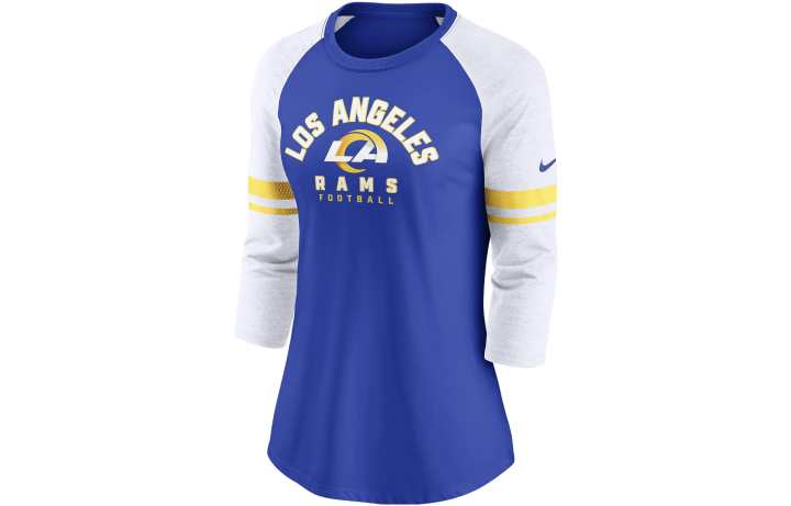 Nike Nike T Shirts Women's Blue Crew Neck Moderate Straight Fit