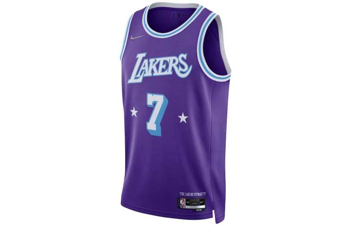 Nike Nike Basketball Jerseys Men's Purple Moderate Straight Fit