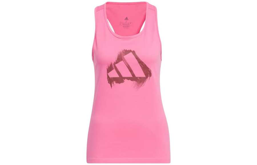 Adidas Adidas Tank Tops Women's Pink Crew Neck Moderate Other