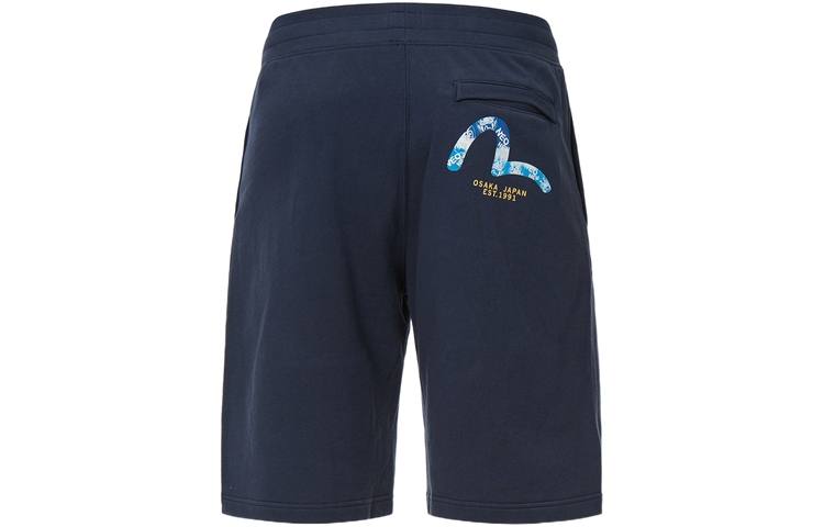 EVISU EVISU Casual Shorts Men's Dark Blue Moderate